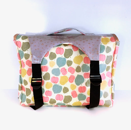 Cartable maternelle léger Gris cuivré frutti