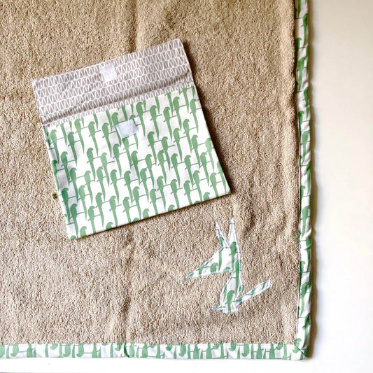 Tapis à langer nomade beige aras