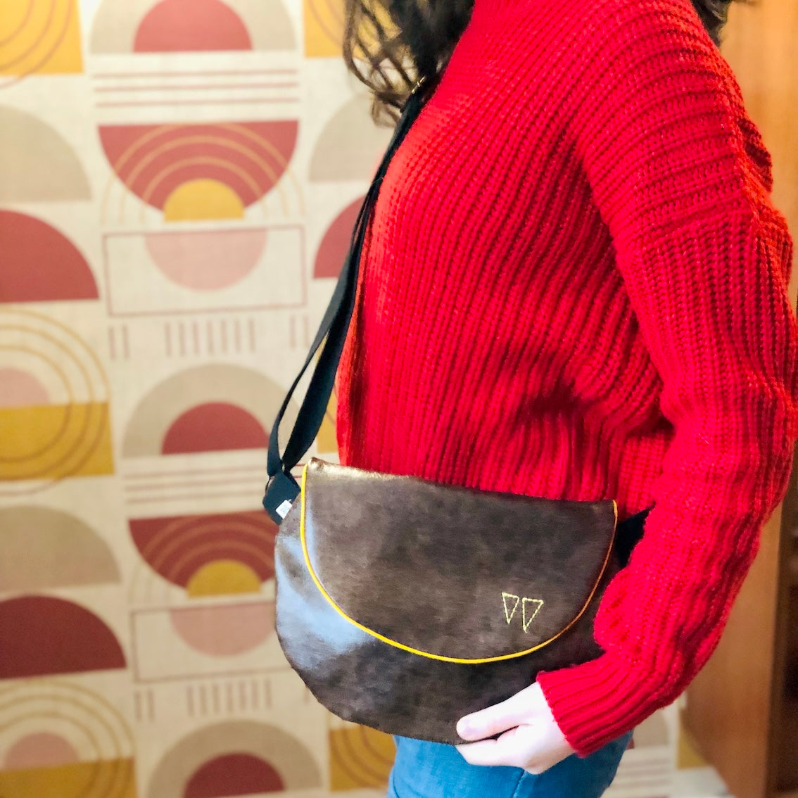 Sac à main en simili cuir