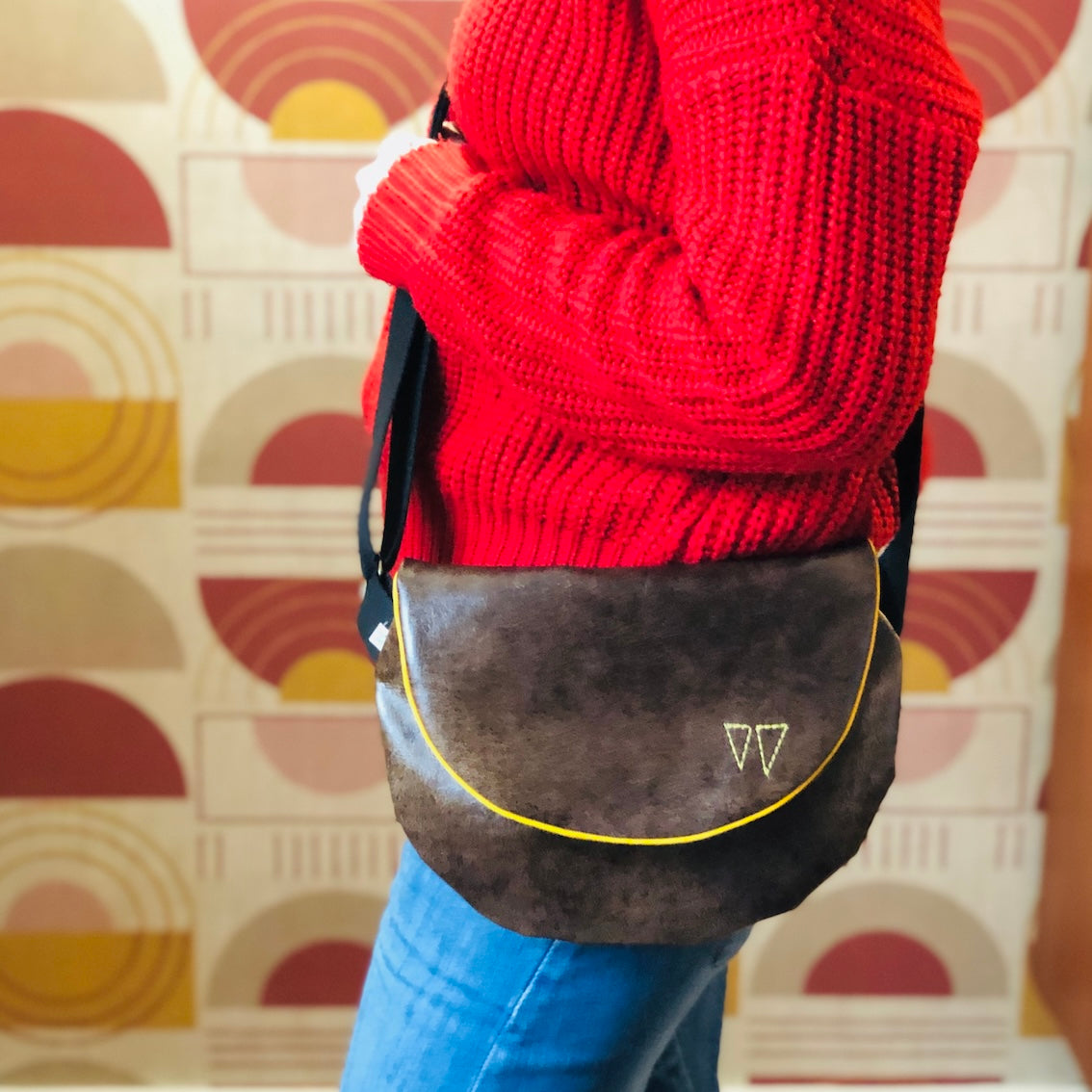 Sac à main en simili cuir