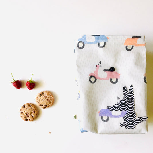 Lunch-bag enduit scooters