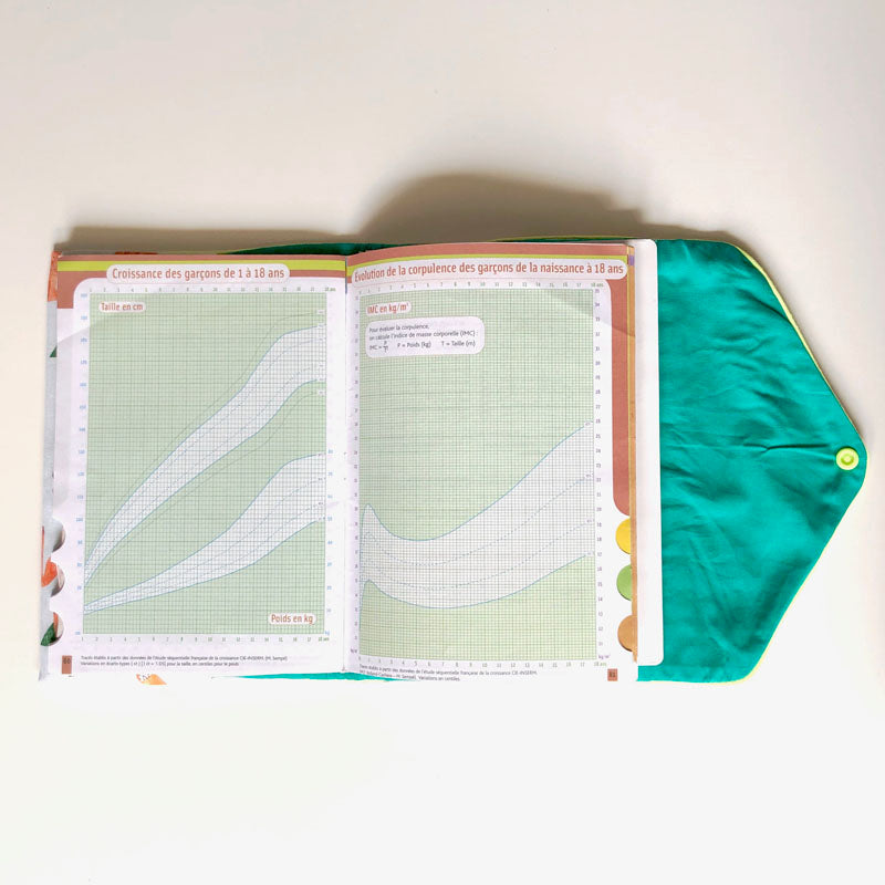 Pochette pour carnet de santé renard