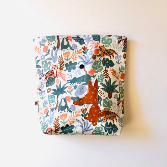 Lunch bag enduit animaux savane