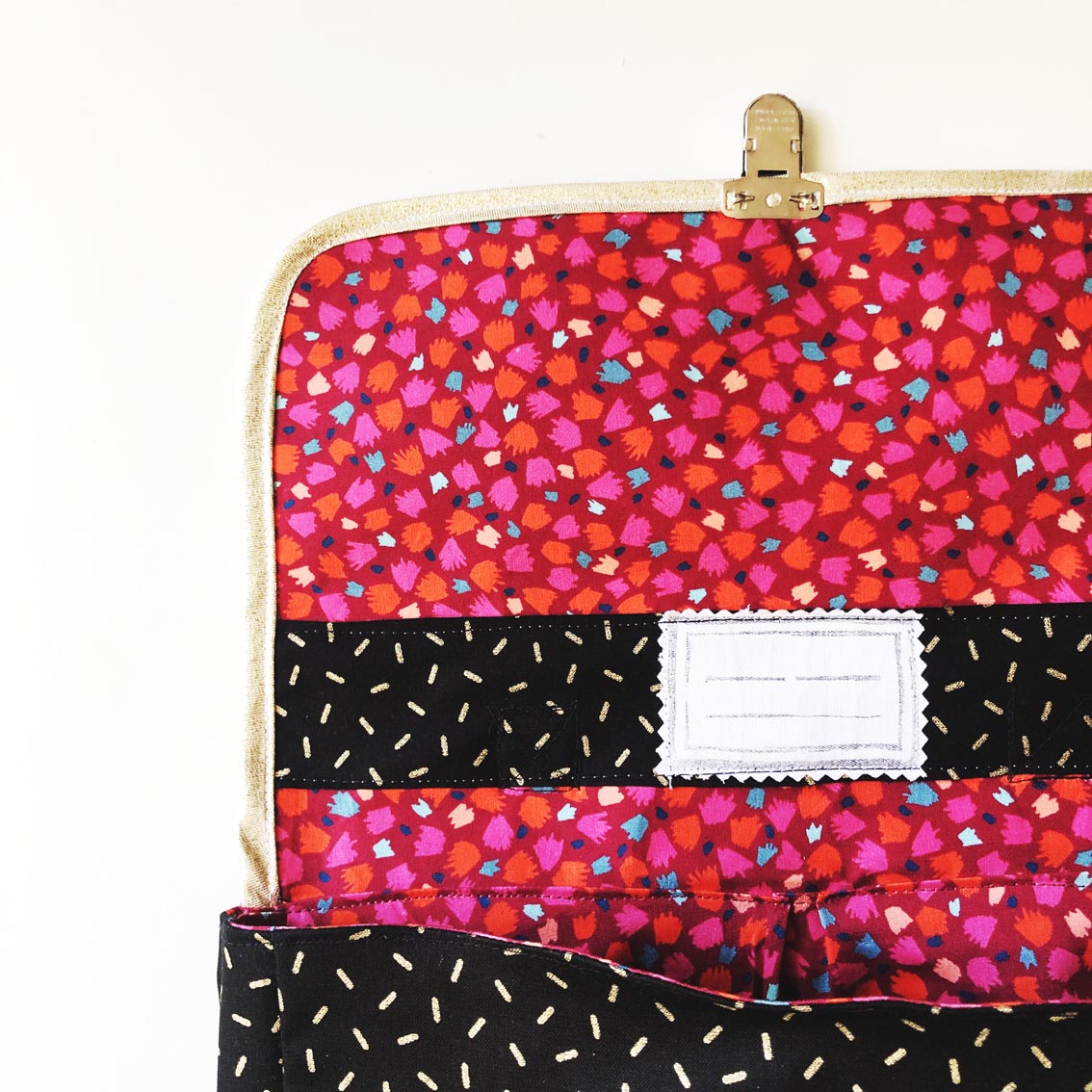 Cartable maternelle noir doré rose