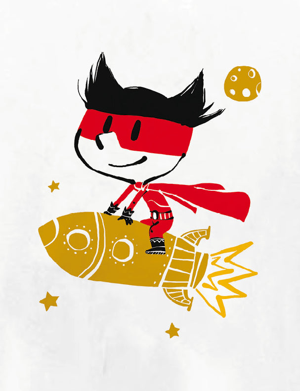 T-shirt blanc Super-Boy