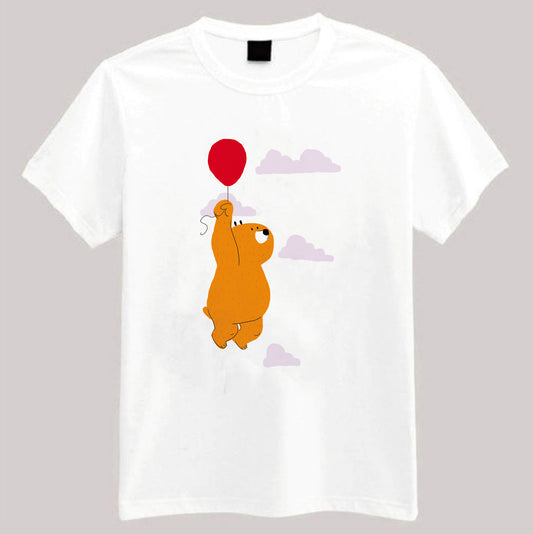 T-shirt blanc Ours au ballon