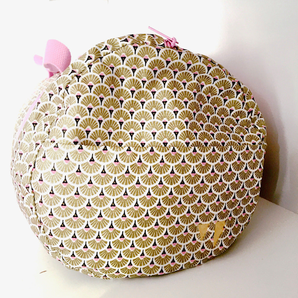 sac polochon rose doré