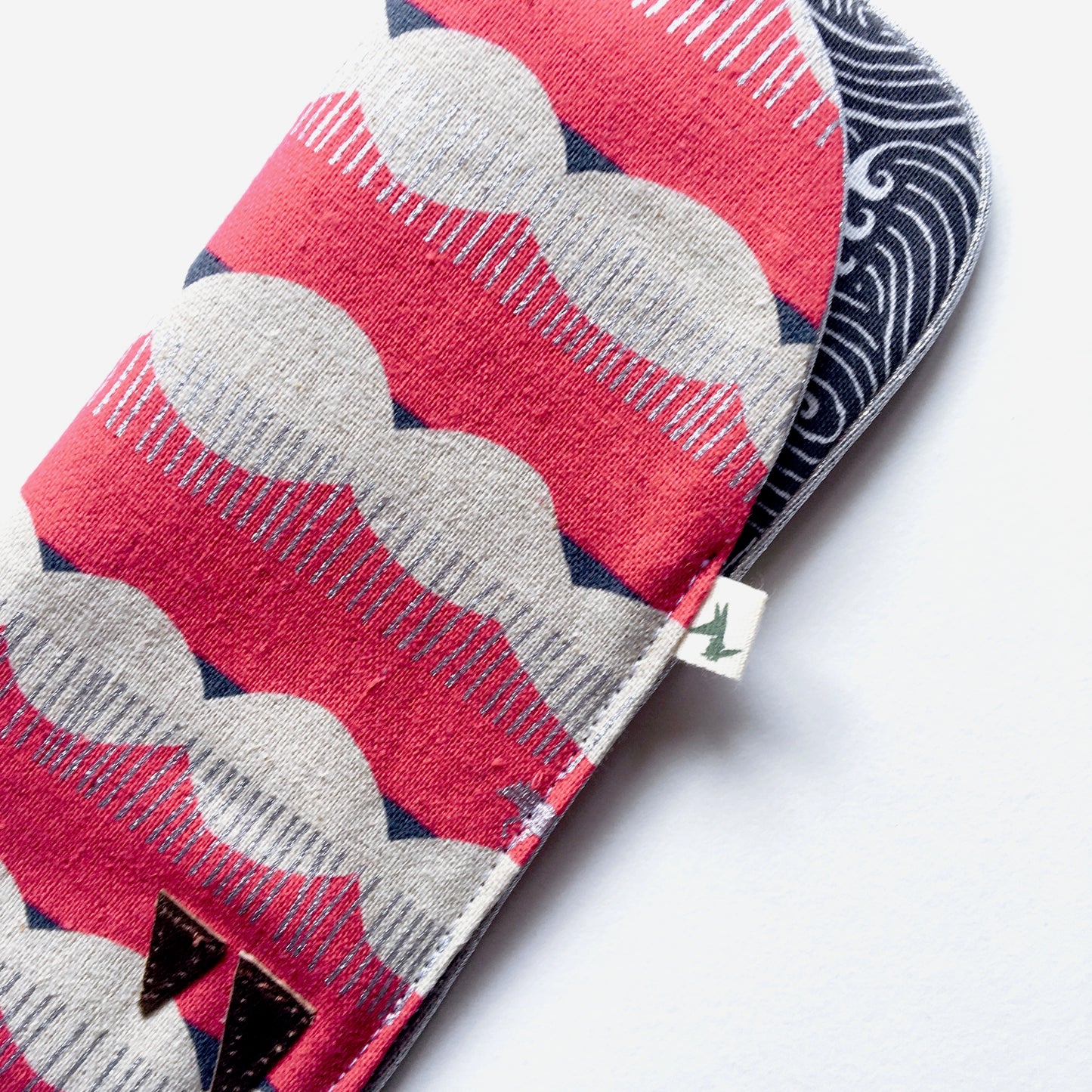 Etui à lunettes loup argenté