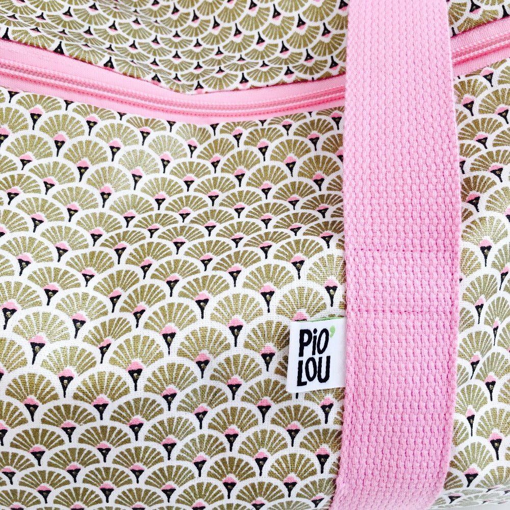 sac polochon rose doré