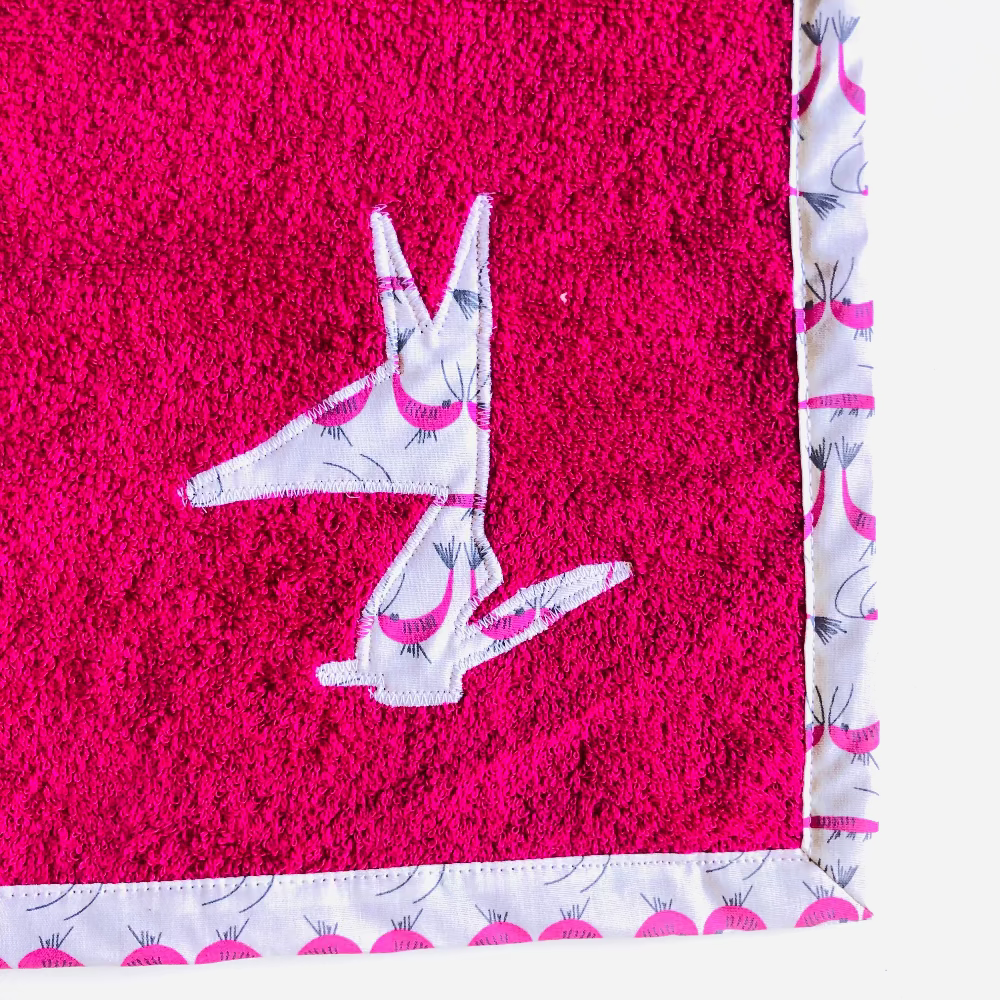tapis a langer nomade rose crevettes