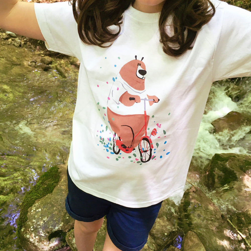 t-shirt ours velo