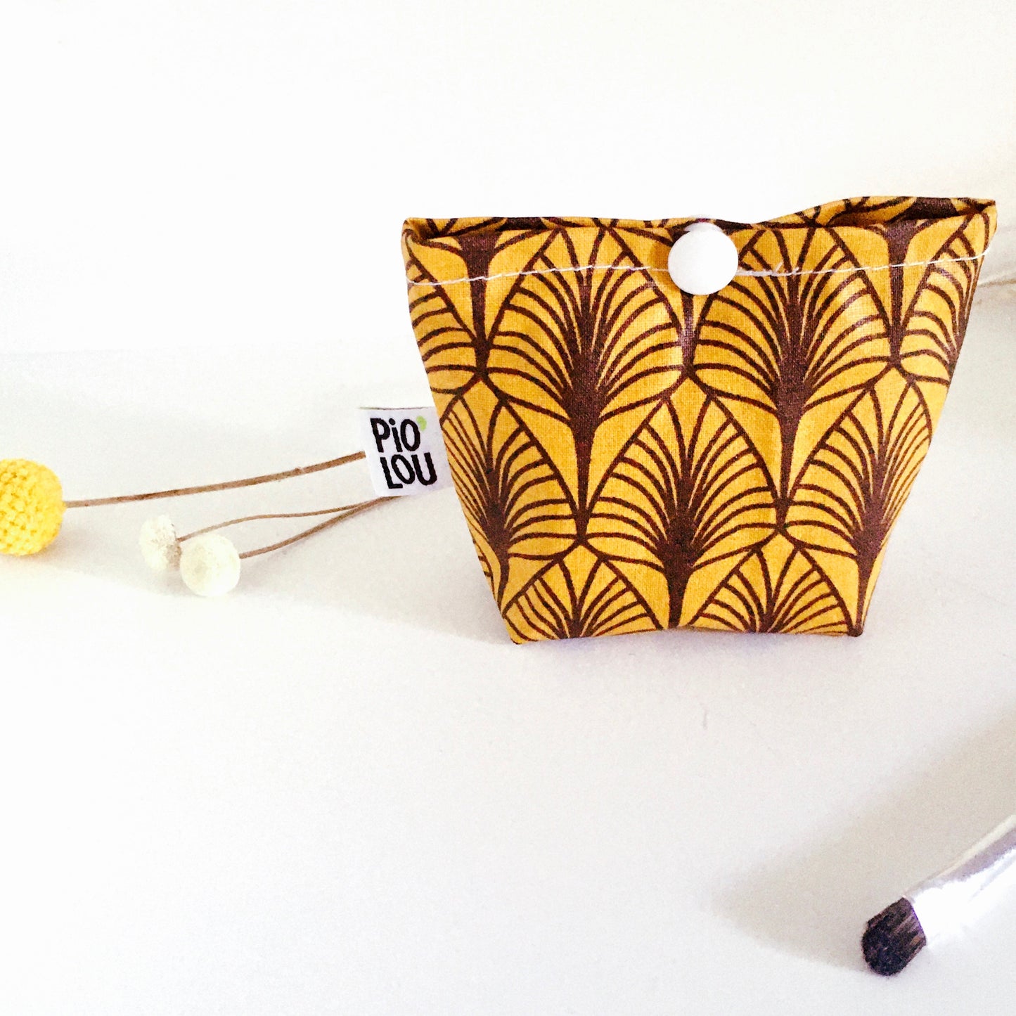 Pochette de 7 lingettes lavables jaunes