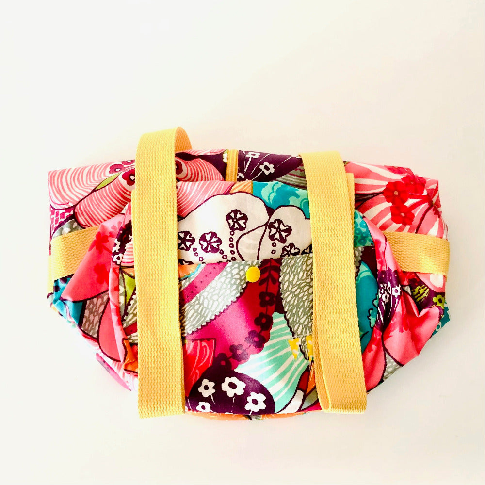 sac polochon fleuri