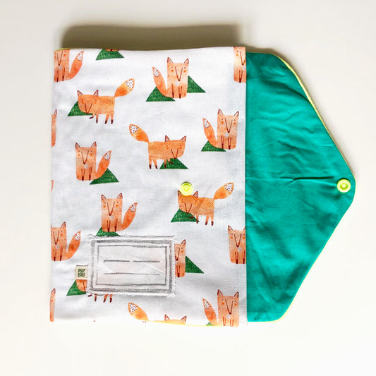Pochette pour carnet de santé renard