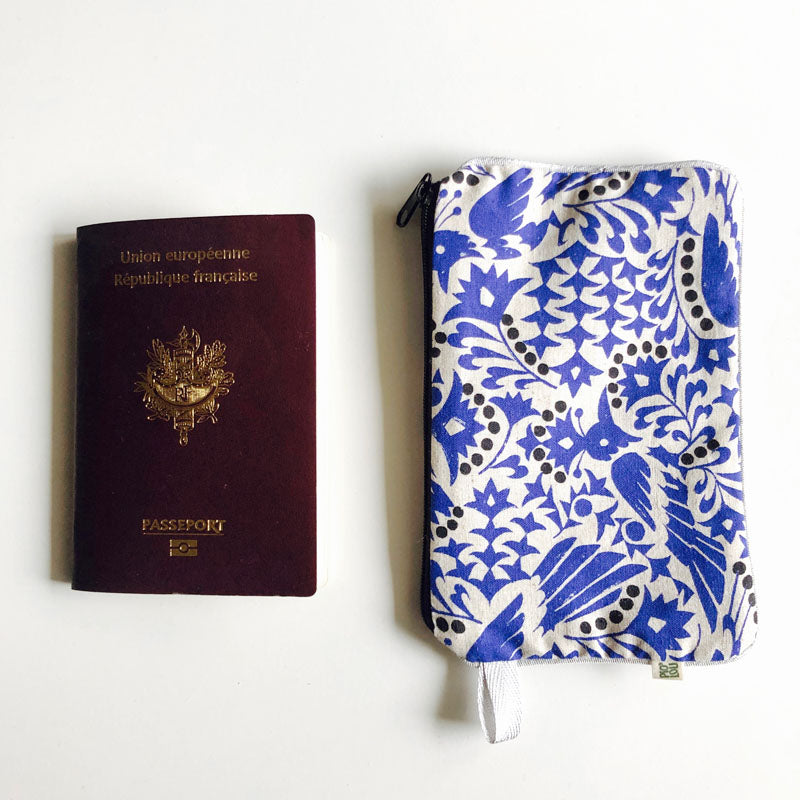 La pochette fleurie oiseau