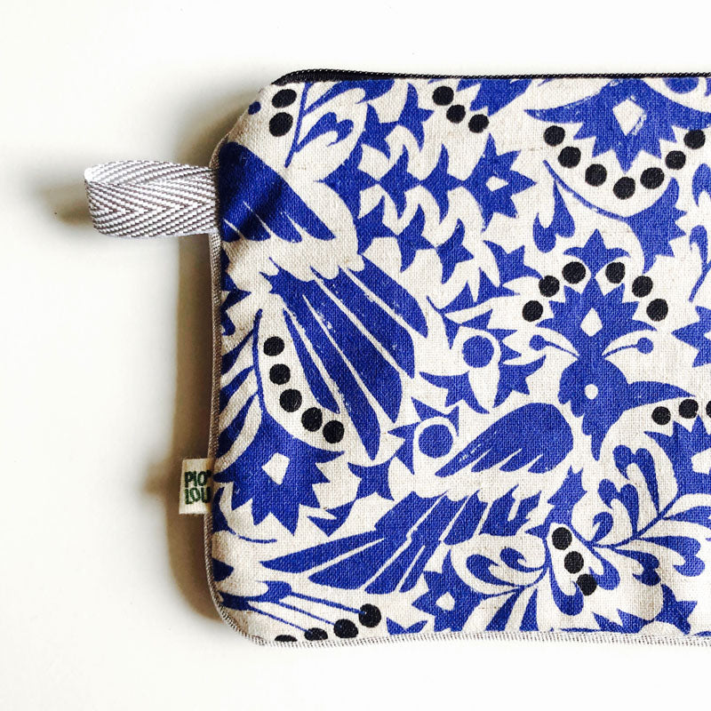 La pochette fleurie oiseau