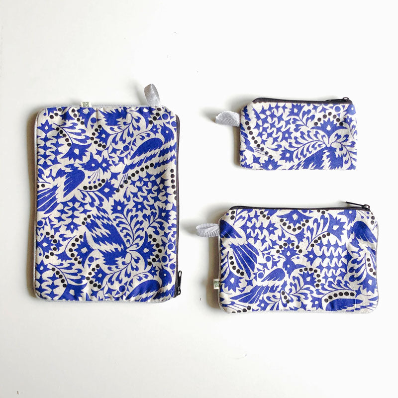 La pochette fleurie oiseau