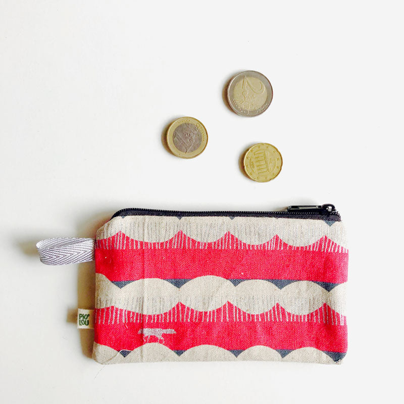 La pochette rose loup argenté / biche